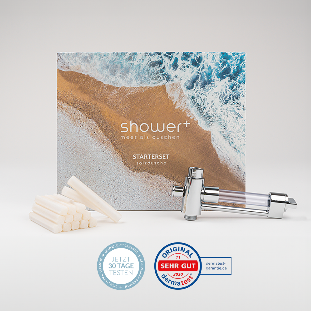 ShowerPlus Starterset Salzdusche – Begleitpflege für sensible und entzündete Haut